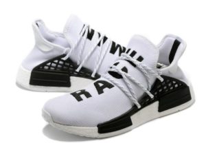 Кроссовки Adidas NMD Human Race белые с черным