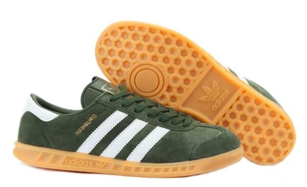 Adidas Hamburg темно-зеленые с белым (39-44)