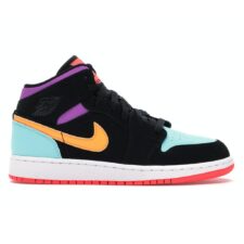 Nike Air Jordan 1 Mid разноцветные нубук женские (36-40)