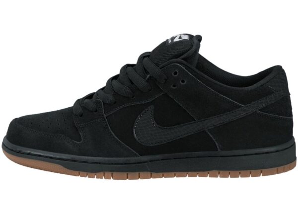 Зимние Nike SB Dunk Low Blaсk с мехом черные нубук мужские (40-44)